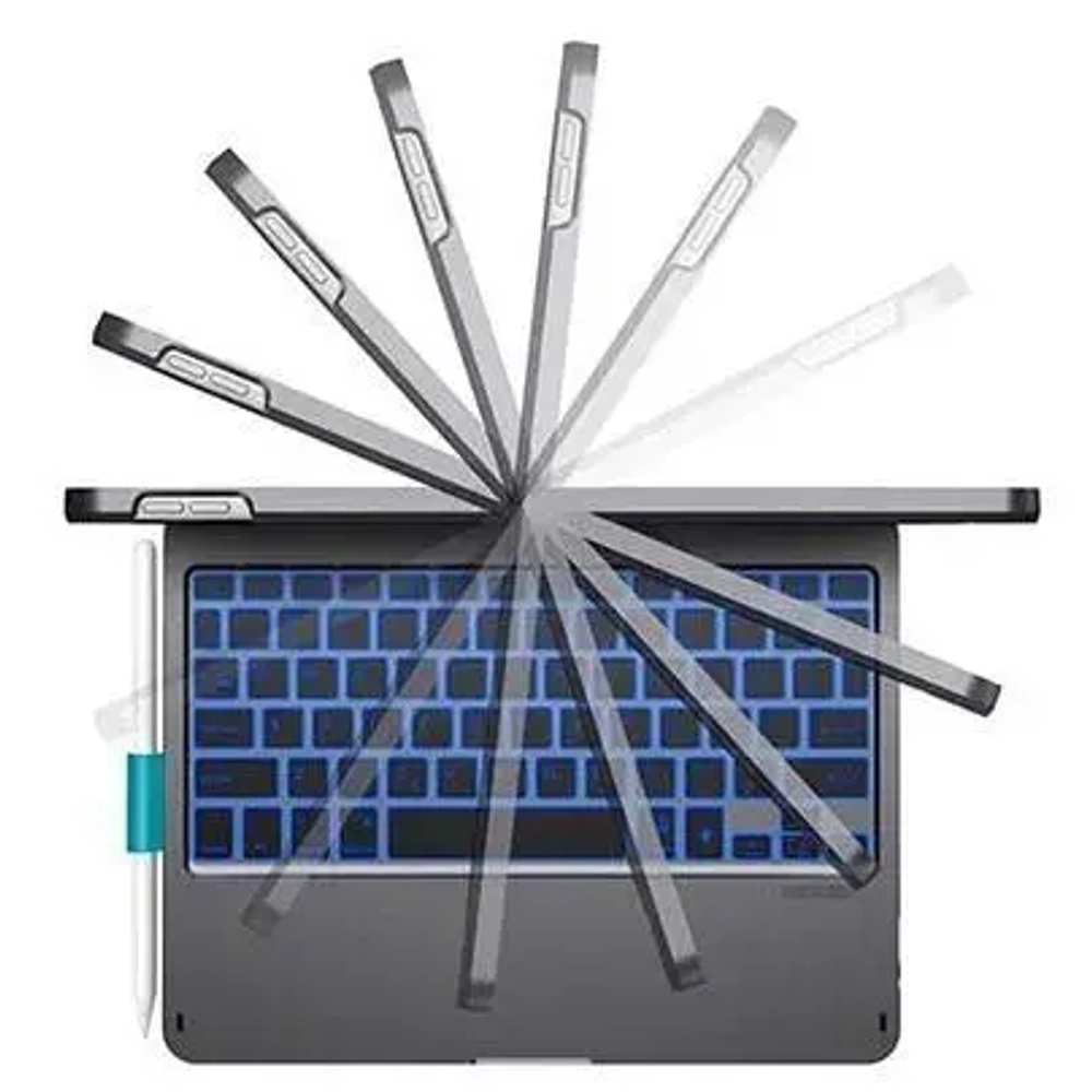 Чехол-клавиатура WIWU Waltz Rotating Keyboard для Apple iPad Pro 12.9  русская раскладка (360KB129BK) (черный)