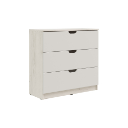 Комод Юниор-4 (800), Шарли Белый, Дуб Крафт Белый