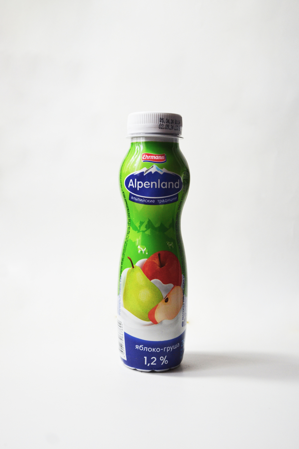 Йогурт питьевой Alpenland яблоко-груша 1,2% БЗМЖ 290 г