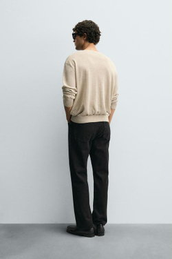 ZARA ДЖИНСЫ STRAIGHT FIT REGULAR, УГОЛЬНЫЙ