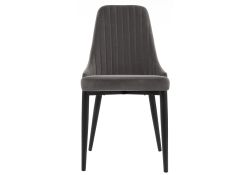 Стул на металлокаркасе Kora dark gray / black