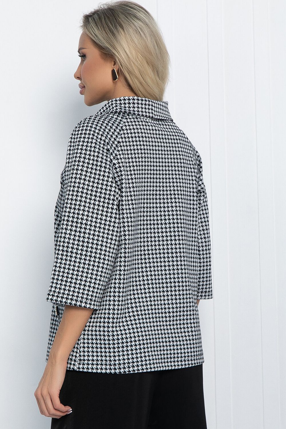 Джемпер Эдельвейс (черно-белый) Б11485 LT Collection