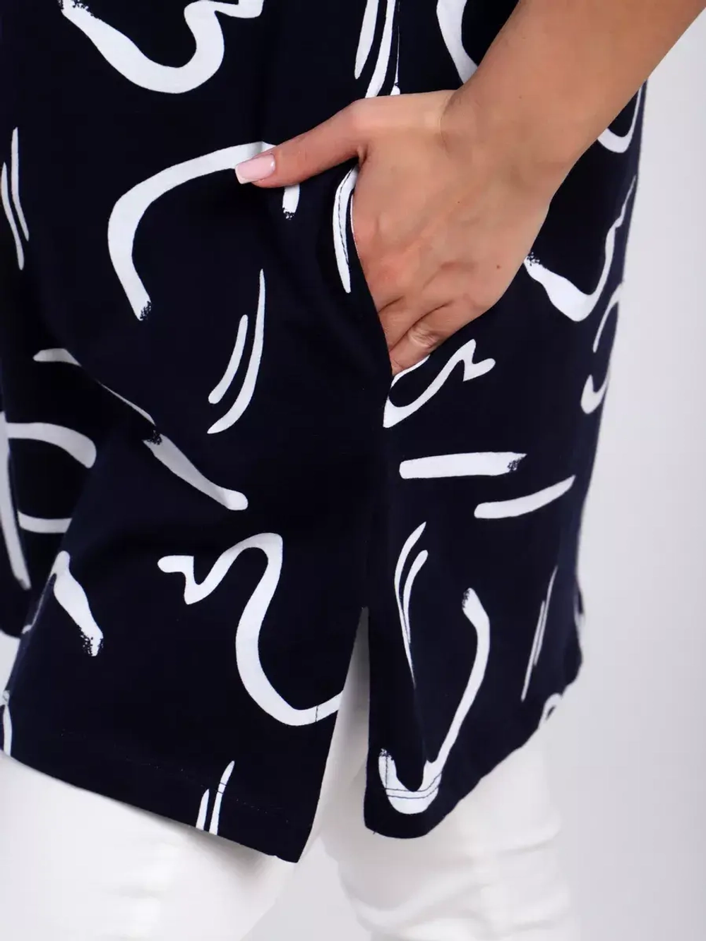 Туника-рубашка хлопок большие размеры