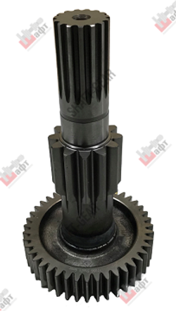 JS125T-1707048-1 - Вал промежуточный демультипликатора (длинный) на КПП