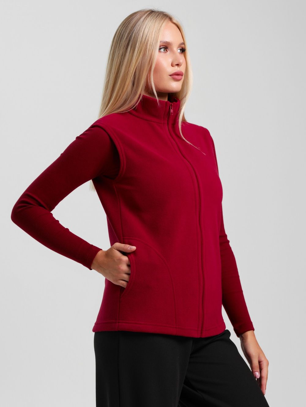 Толстовка (жилетка) Орбита Виотекс ВИШНЁВЫЙ