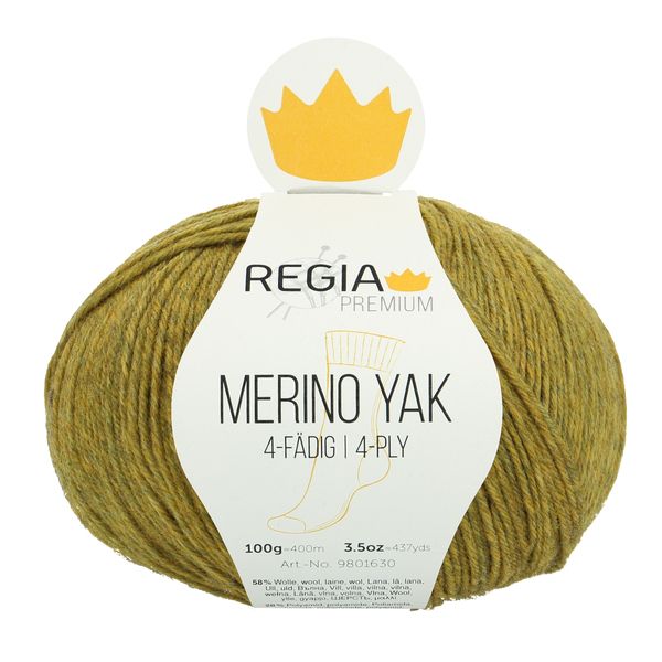 Merino Yak Premium (58% меринос, 14% як, 28% полиамид) 400м/100гр