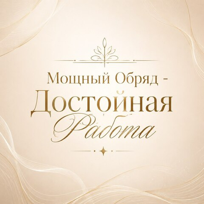 Мощный Обряд - Достойная Работа.