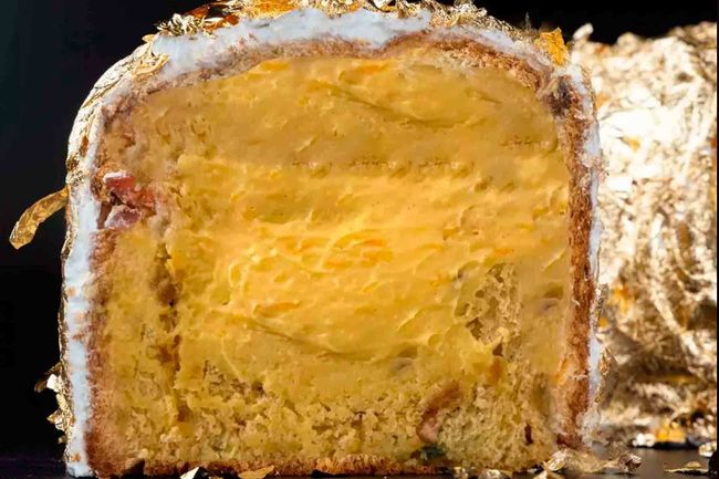 Авторский пасхальный кулич &quot;Царский&quot; с золотом, 900 г