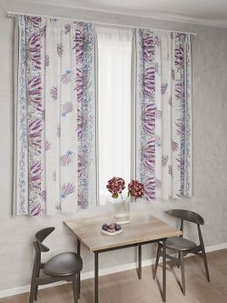 Штора из рогожки Сказка "Лаванда" 145х180 см 1 шт