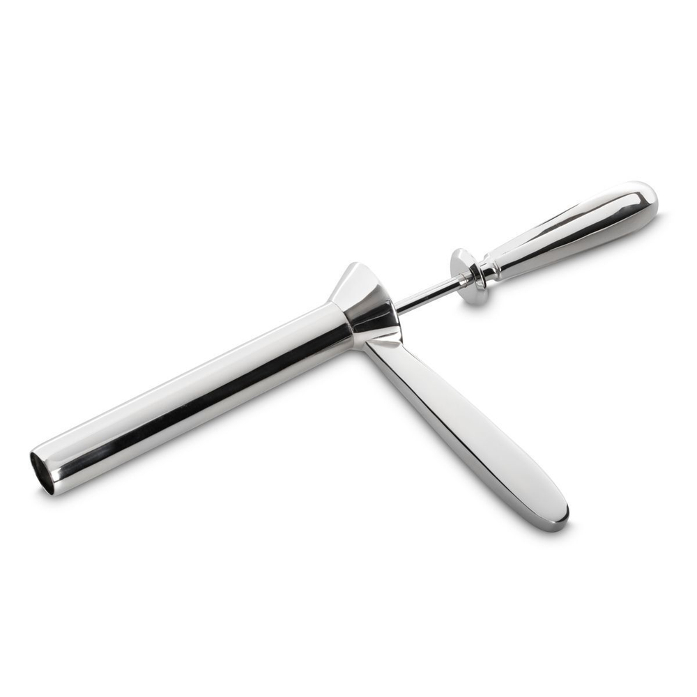 Серебристый анальный расширитель Sinner Kelly Anal Scope (Цвет: серебристый)