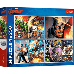 Pazl \ Puzzle \ Пазлы Puzzles - "4x250" - Heroic days / Disney Marvel The Avengers
