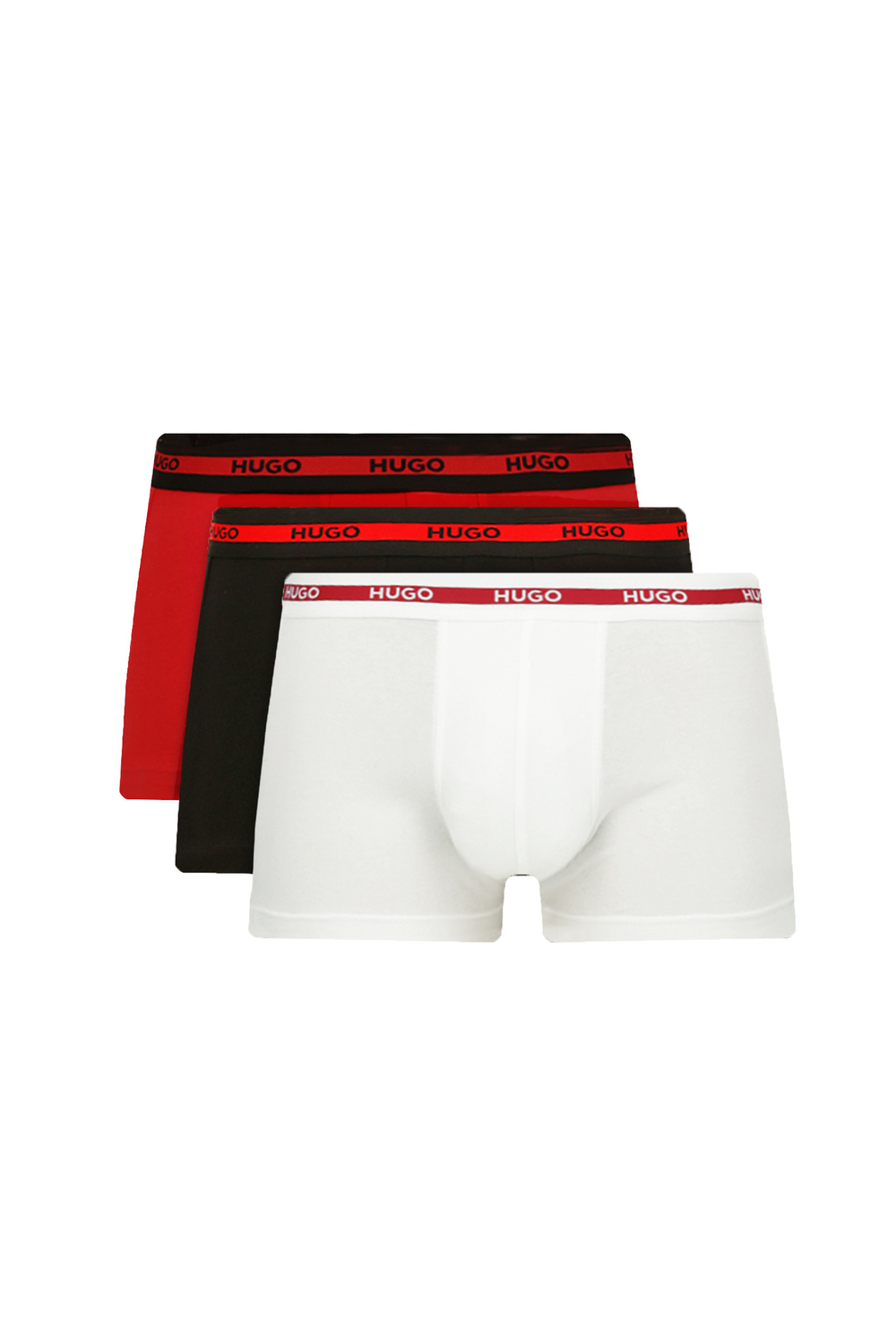 трусики-боксеры 3-pack trunk triplet planet Hugo Bodywear - красный(50492375)