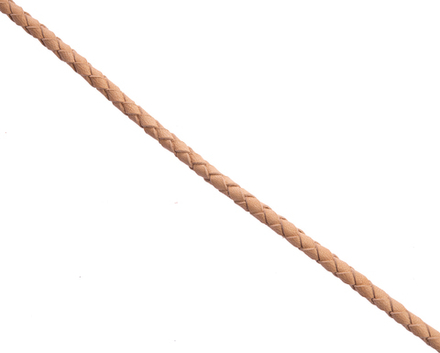 Шнурок плетеный бежевый Ø 2.0 - 2.2 мм, дл. 60 см