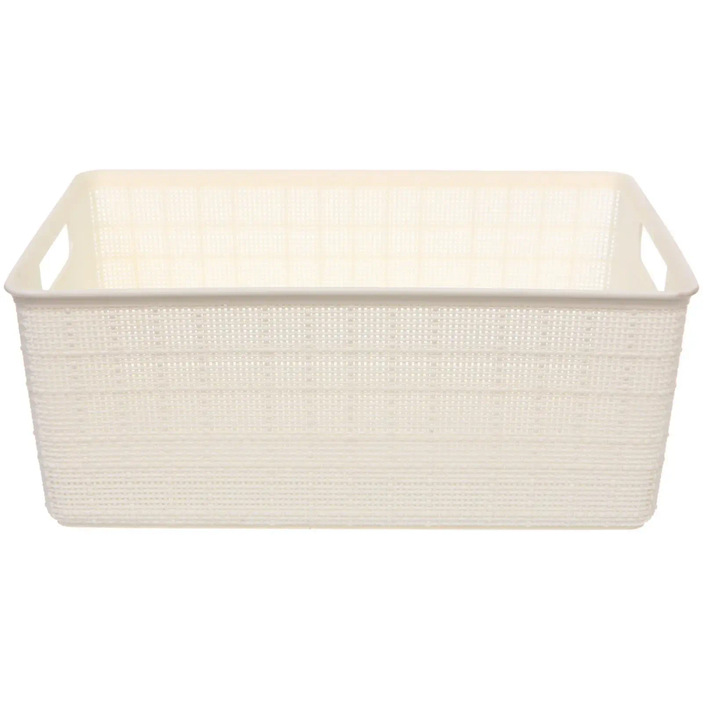 Корзина - органайзер для хранения «СТЭНТ», цвет белый, 35*29.2*13.2см