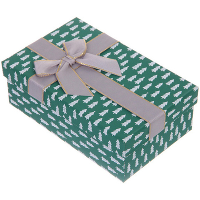 Коробка подарочная «Зимняя радость» 19*12*6,5 см, Зеленый