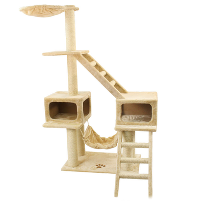 Игровой комплекс для кошек "скалодром", бежевый, 1260*820*1510мм, triol