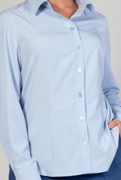 Блузка женская 2553АП, голубой #86Гол092553АП