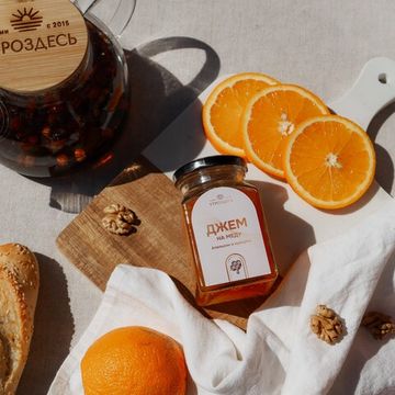 Джем на меду "Апельсин+куркума", 280 г