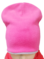 101710 Шапка детская флис с отворотом 2 слоя (54-56)