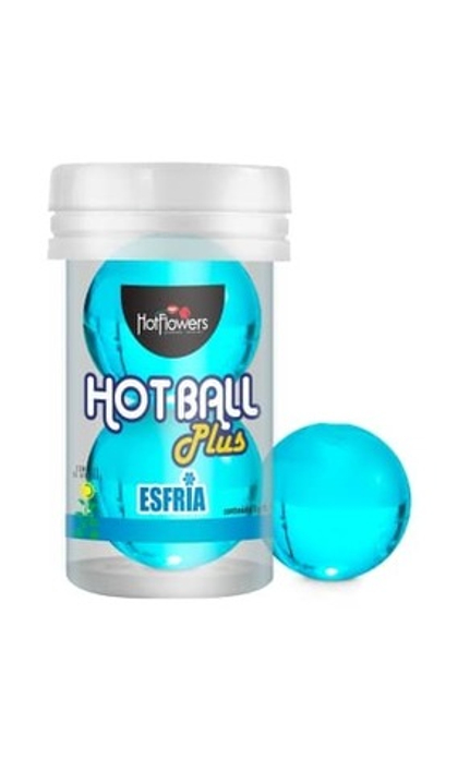 HotFlowers HOT BALL PLUS - Лубрикант на масляной основе в виде шариков с охлаждающим эффектом.