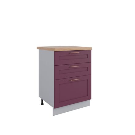 Кухня Модуль СЯБ 600 Квадро Виноград Кожа