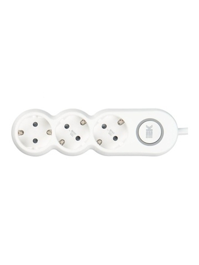 Удлинитель 3х5м с заземл. 16А IP20 Uno У03В 2P+PE 250В 3х1.5 IEK WYP53-16-03-05-ZK