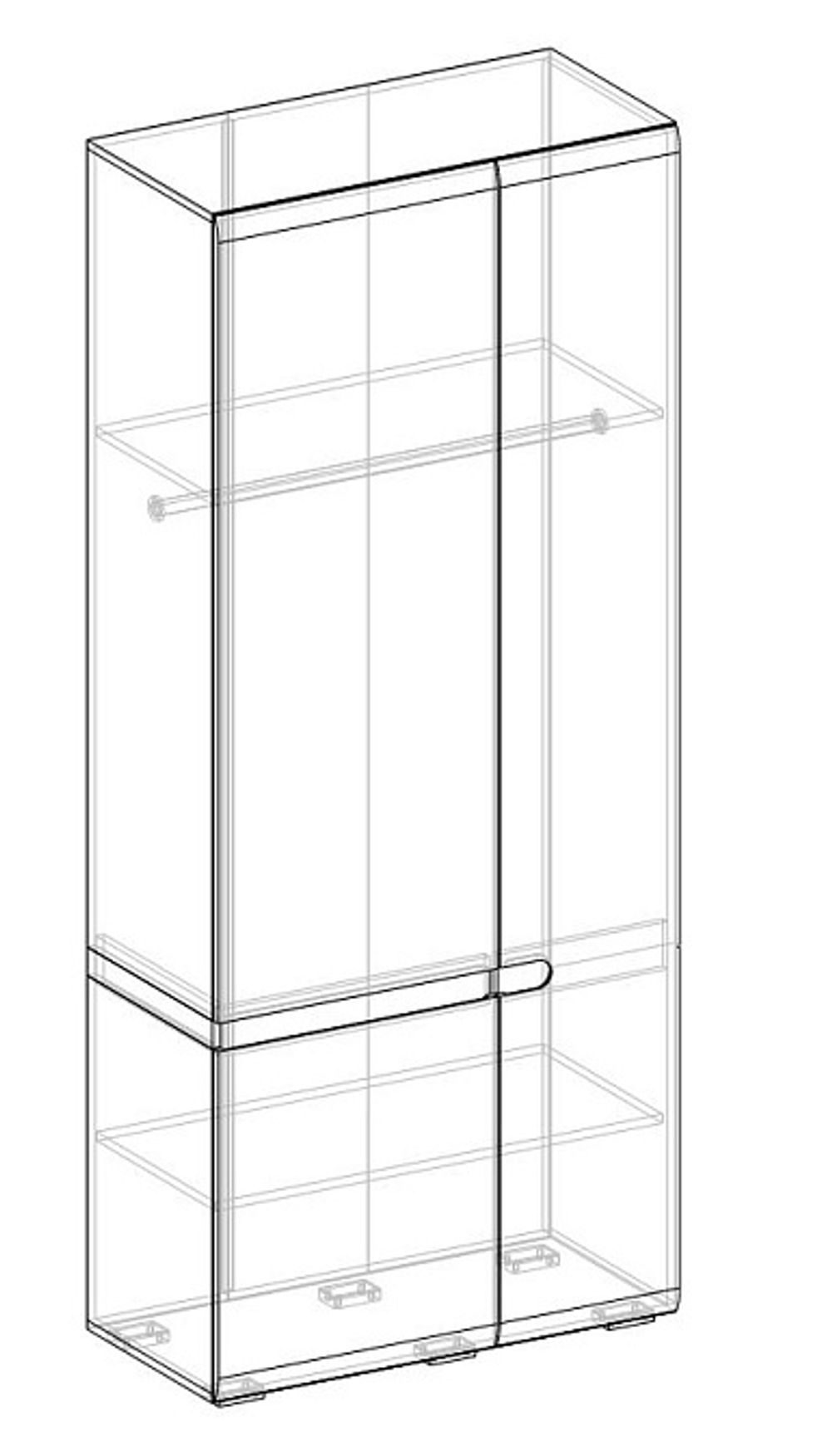 Ультра Шкаф 2-х ств.