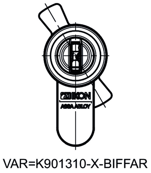 Профильный цилиндр с поворотной ручкой CLIQ Go N534,KNF=91