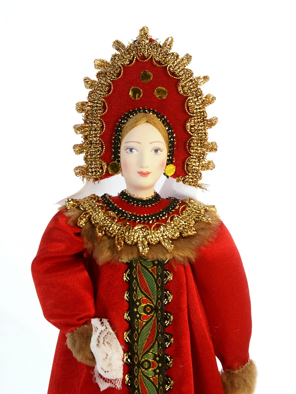 Кукла коллекционная в русском праздничном костюме