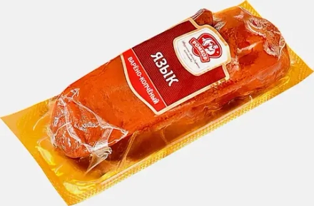 Язык свиной Ромкор варено-копченый 200г