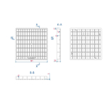 Решетка пластиковая 200*200 A15 (31851)