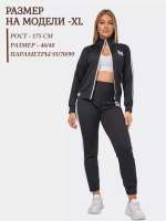 костюм спортивный на молнии Adidas с брюками и толстовка