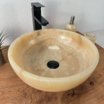 Раковина из оникса Bowl Yellow BO-66081 40*40*15 из натурального камня