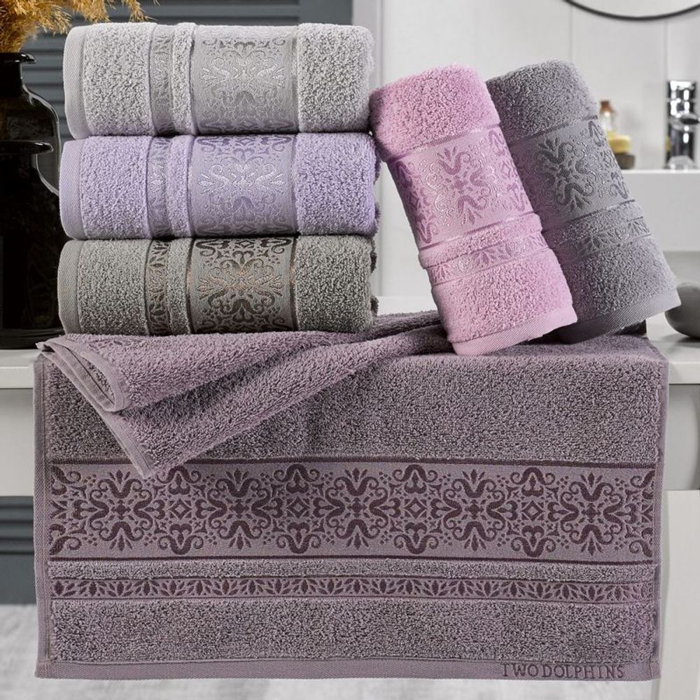 Полотенце махровое "АВТ. QUA" TWO DOLPHINS, 100% хлопок, Турция.