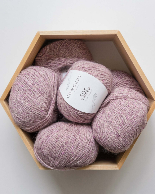 -30% Concept Silk Tweed 5x50g — light pink