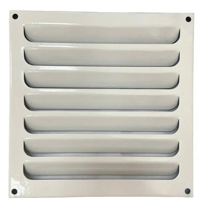 Решетка вентиляционная накладная 200х200 мм металлическая белая