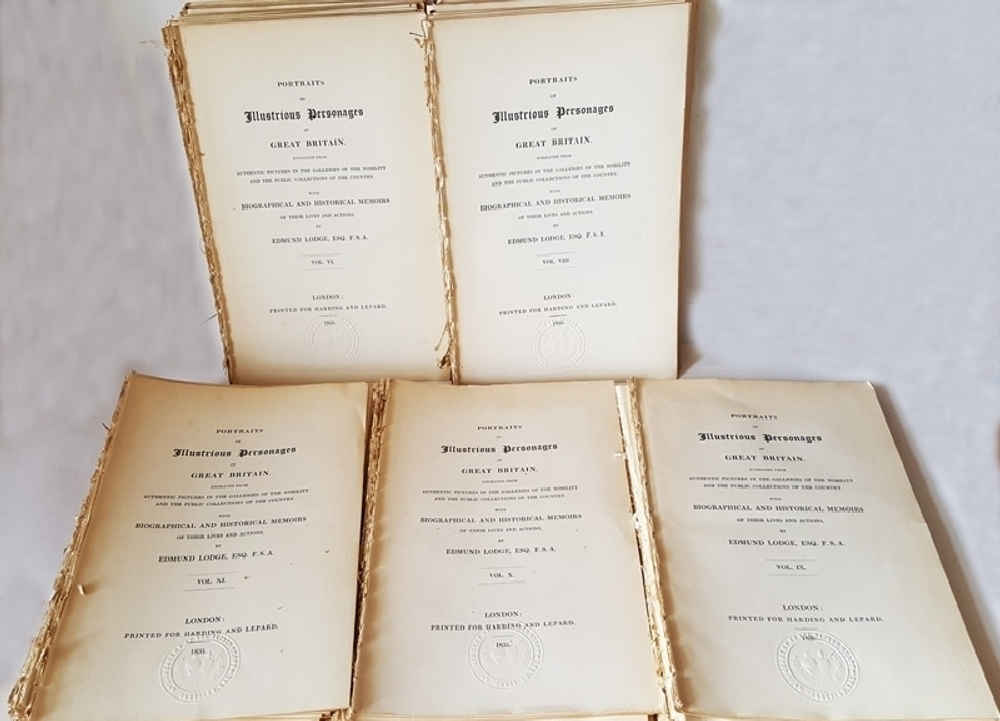 "Portraits of Illustrious Personages of Great Britain"  Edmund Lodge. 1835г.