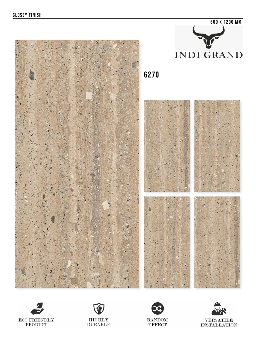 Керамогранит glossy №3 60х120, 6270