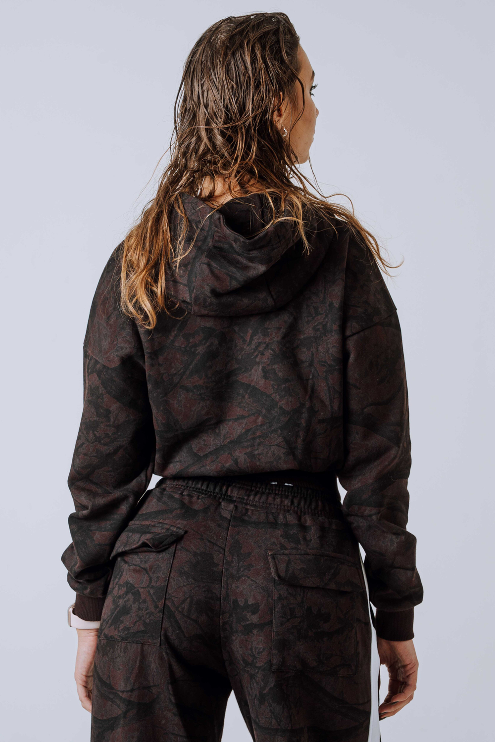 Кофта Relaxed Zip Hoodie POWER 895 DARK BROWN CAMO