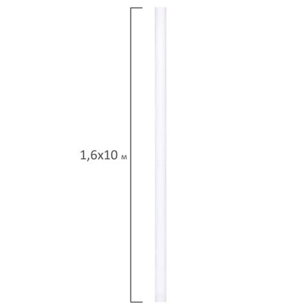 Холст в рулоне BRAUBERG ART DEBUT, 1,6x10 м, грунт., 280 г/м2, 100% хлопок, мелкое зерно, 191030