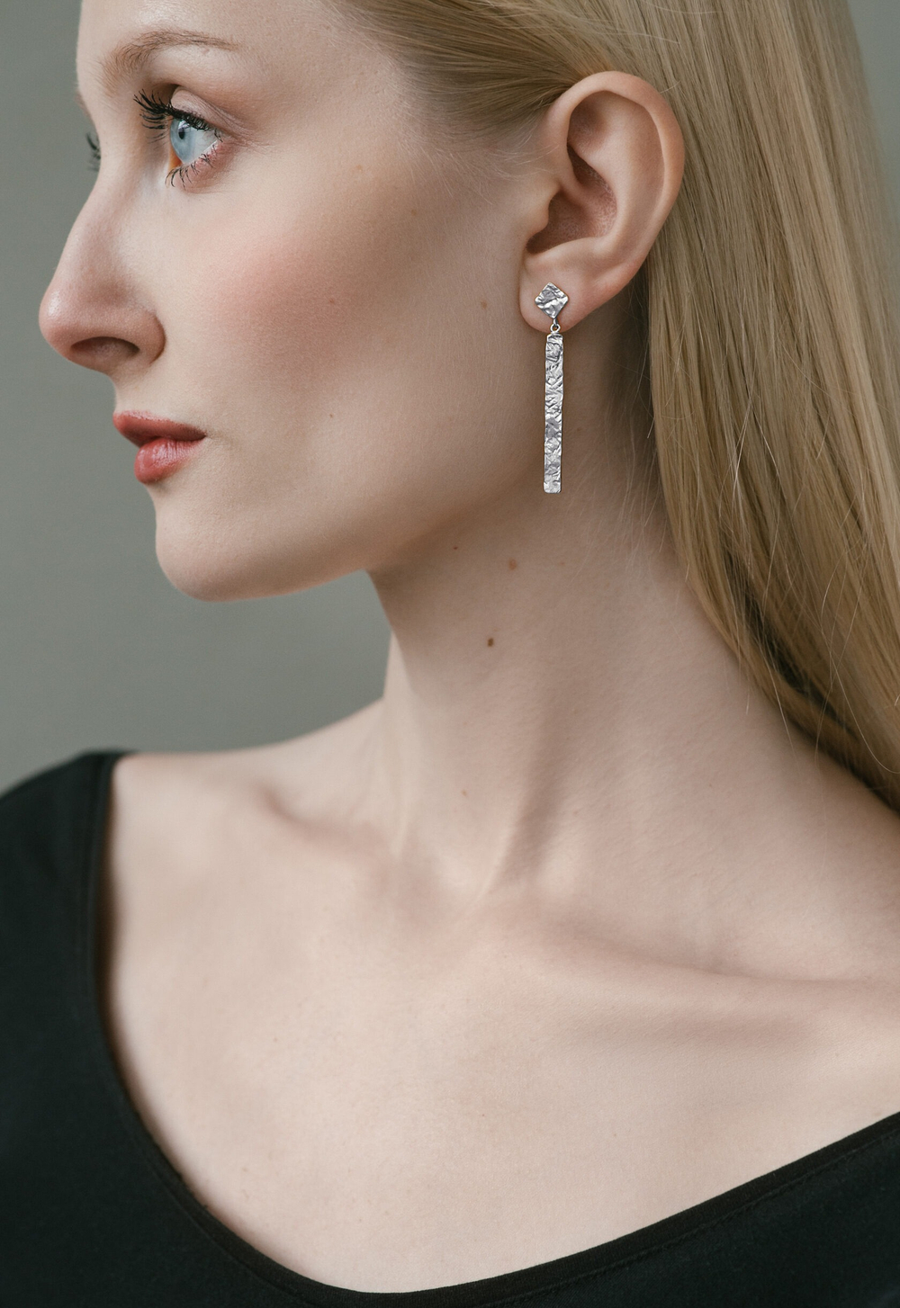 серьги мозаика длинные