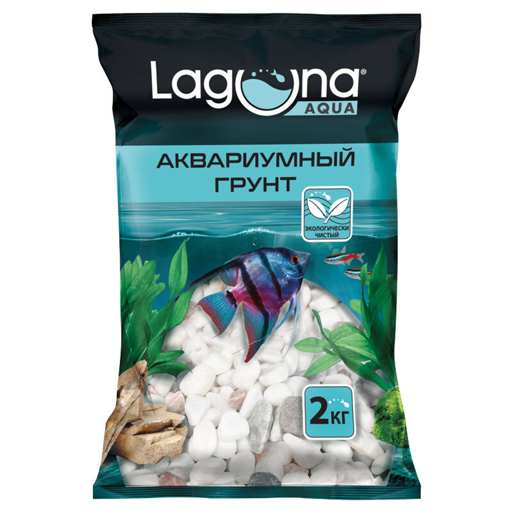 Грунт "Бело-розовый меланж", 6-8мм, 2кг, Laguna