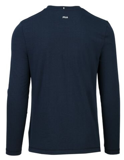 Футболка для мальчика теннисная Fila Longsleeve Lino T-Shirt Kids - peacoat blue