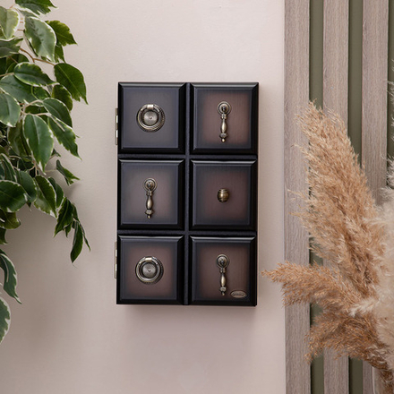 Полка - ключница Пандора Орех Оберджин Шоколад