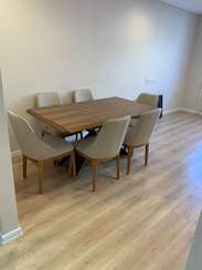 Стул Lind бежевый, ножки бук