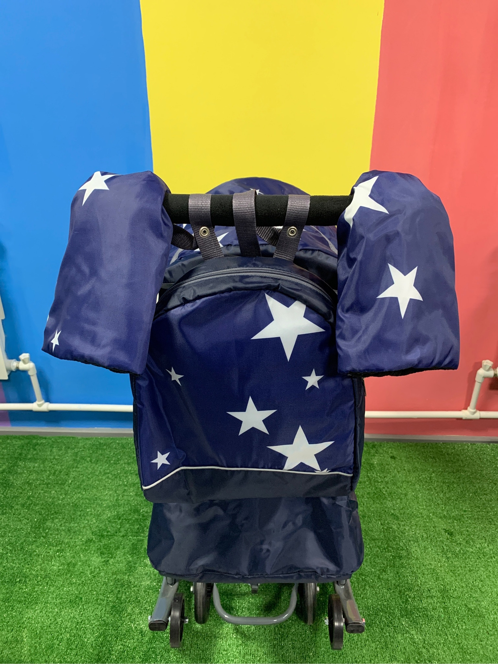 Санки - коляска ЗВЕЗДЫ механизм смены полозьев на колеса, 3 положения, арт. PS18 Pikate