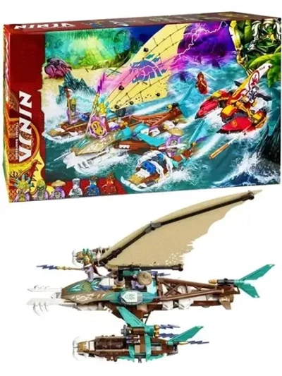 Конструктор Ниндзя Морская битва на катамаране 820 дет 3083