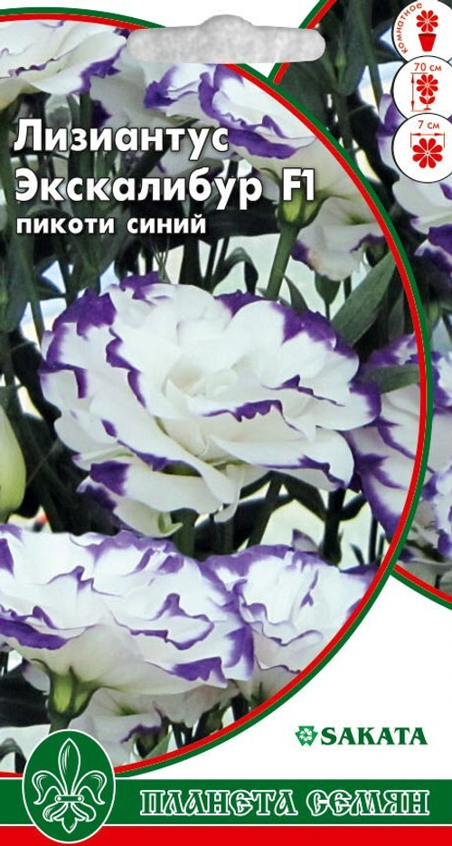 Лизиантус (эустома) Эскалибур пикоти синий F1