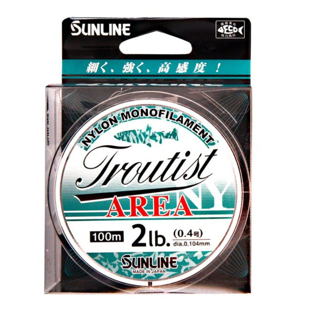Леска для рыбалки SUNLINE Troutist AREA NY 100M 2.5LB/#0.5