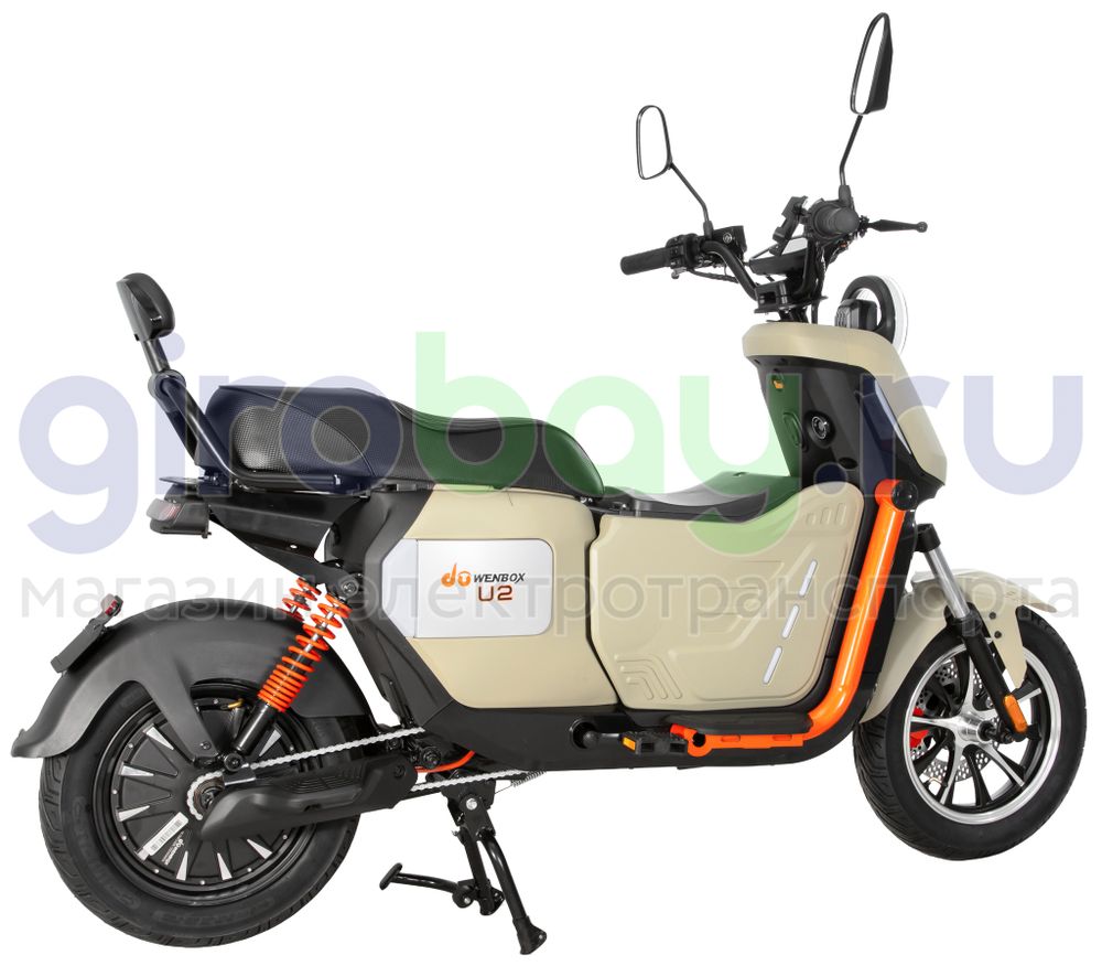 Электроскутер WENBOX U2 PRO 1500W (60V/45Ah) - Бежевый фото №7